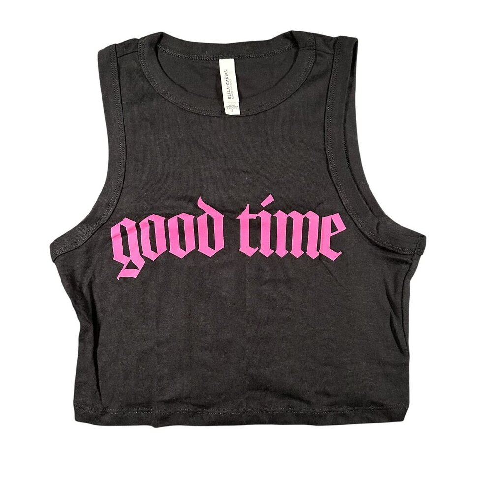 Laura Marano Good Time Bad Time Tank Top Womens L Crop Shirt Music Band Tour